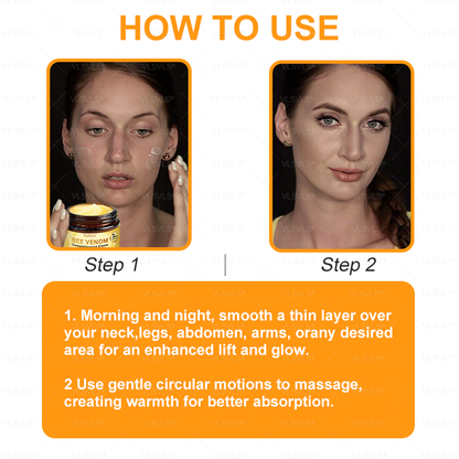 Made and Shipped from USA  ⭐✨  𝑽𝑳𝑺𝑽𝑳𝑺® Bee Venom Comprehensive Cream  LAST DAY 80% OFF(Sagging Skin, Fine Lines, Loss of Firmness, Flat Bust, Drooping Hips, and More)