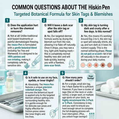 𝐇𝐈𝐒𝐊𝐈𝐍® 𝟕-𝐃𝐚𝐲 𝐓𝐚𝐠 & 𝐒𝐩𝐨𝐭 𝐄𝐫𝐚𝐬𝐞𝐫 Painless Precision Roll-On Pen🌈（for Skin Tags, Warts, Age Spots & Rough Bumps）
