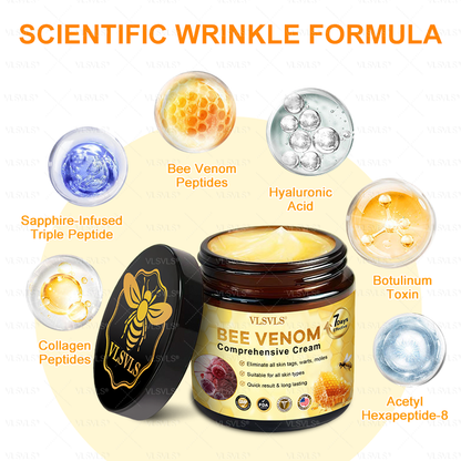 Made and Shipped from USA  ⭐✨  𝑽𝑳𝑺𝑽𝑳𝑺® Bee Venom Comprehensive Cream  LAST DAY 80% OFF(Sagging Skin, Fine Lines, Loss of Firmness, Flat Bust, Drooping Hips, and More)