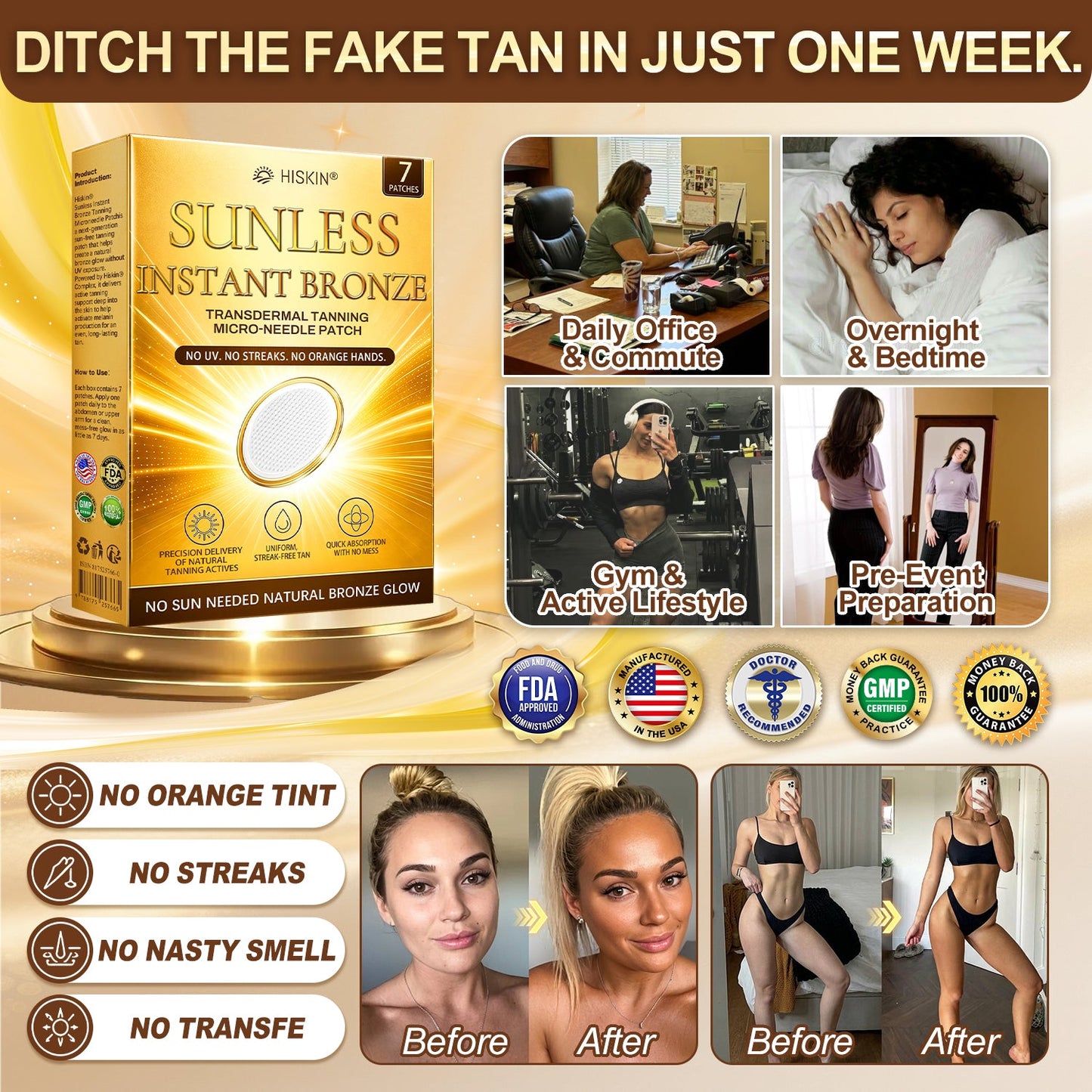 𝑶𝒇𝒇𝒊𝒄𝒊𝒂𝒍 𝑺𝒕𝒐𝒓𝒆 | 🎊 𝐇𝐢𝐬𝐤𝐢𝐧® 𝐒𝐮𝐧𝐥𝐞𝐬𝐬 𝐈𝐧𝐬𝐭𝐚𝐧𝐭 𝐁𝐫𝐨𝐧𝐳𝐞 𝐓𝐚𝐧𝐧𝐢𝐧𝐠 𝐌𝐢𝐜𝐫𝐨𝐧𝐞𝐞𝐝𝐥𝐞 𝐏𝐚𝐭𝐜𝐡 🇺🇸 (𝐉𝐮𝐬𝐭 𝐨𝐧𝐜𝐞 𝐚 𝐝𝐚𝐲) 𝐕𝐢𝐬𝐢𝐛𝐥𝐞 𝐁𝐫𝐨𝐧𝐳𝐞 𝐆𝐥𝐨𝐰 𝐢𝐧 𝟕 𝐃𝐚𝐲𝐬 ✅ 𝐍𝐨 𝐔𝐕, 𝐍𝐨 𝐎𝐫𝐚𝐧𝐠𝐞, 𝐍𝐨 𝐒𝐭𝐫𝐞𝐚𝐤𝐬, 𝐍𝐨 𝐃𝐇𝐀, 𝐍𝐨 𝐌𝐞𝐬𝐬.